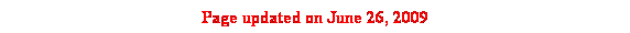 Text Box: Page updated on June 26, 2009
